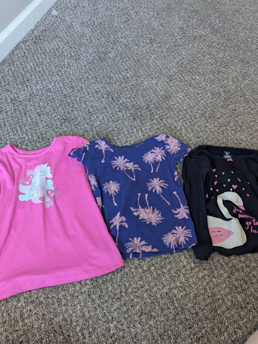 Lot of 3! Pajama Tops Girls Size 5 / 6